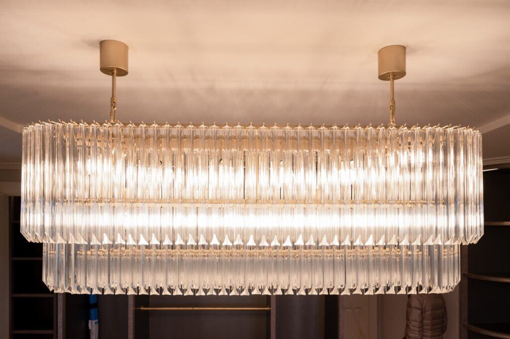 Soda & Lime, a Murano Cristallo Chandelier