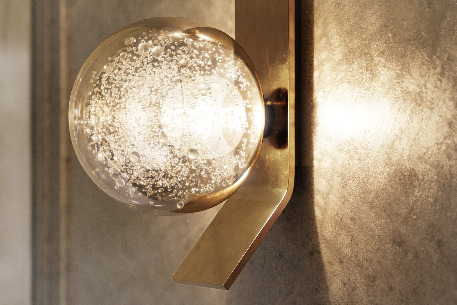 Bubble Glass Wall Light, Private Residence, Surrey