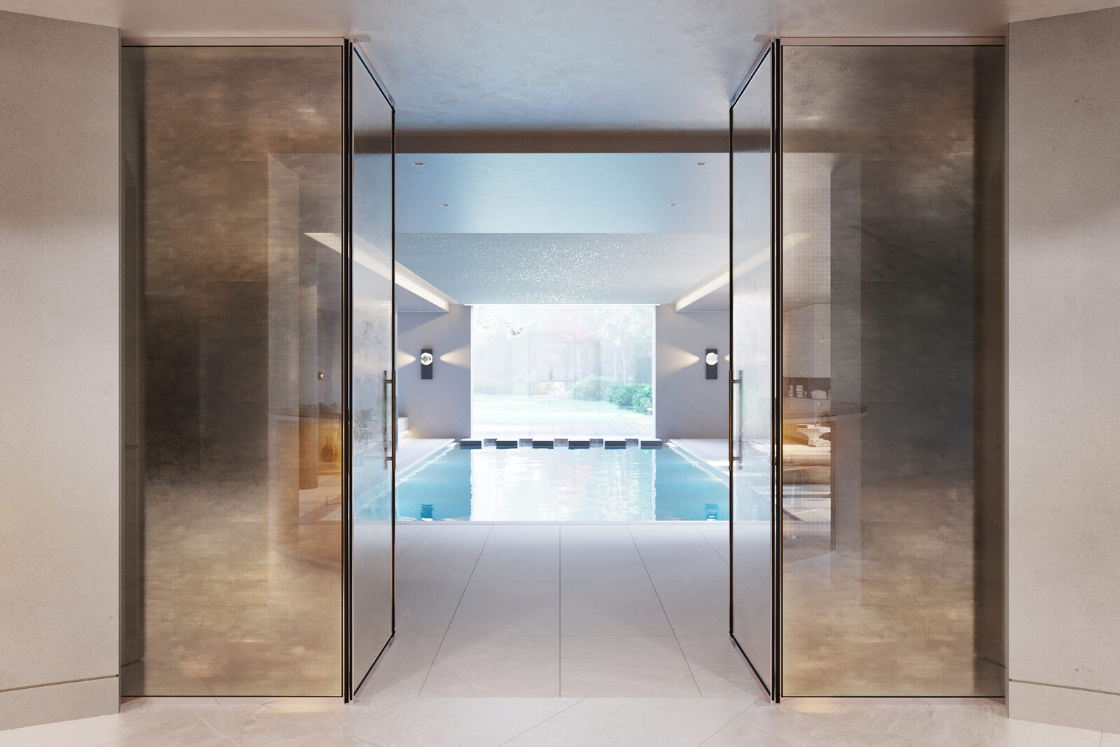 Doors to the Pool, Private Residence, Surrey