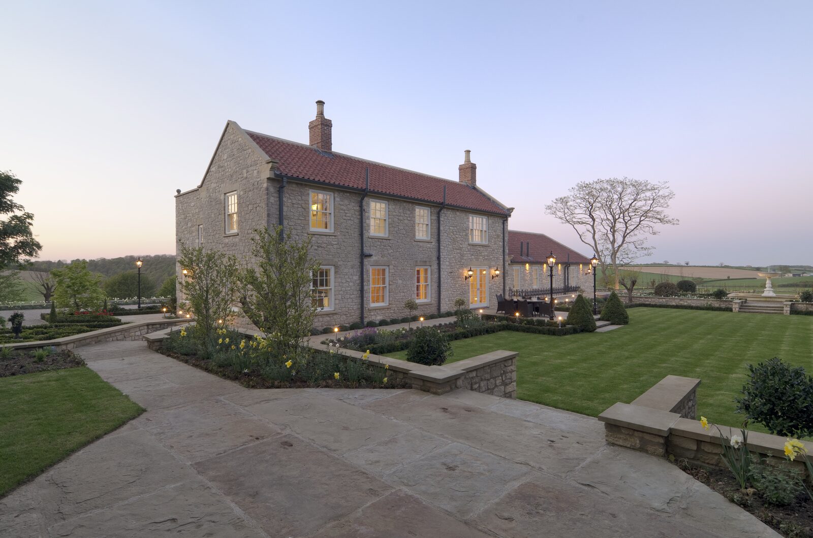 The Garden Front at Dusk, Highwood House, Yorkshire