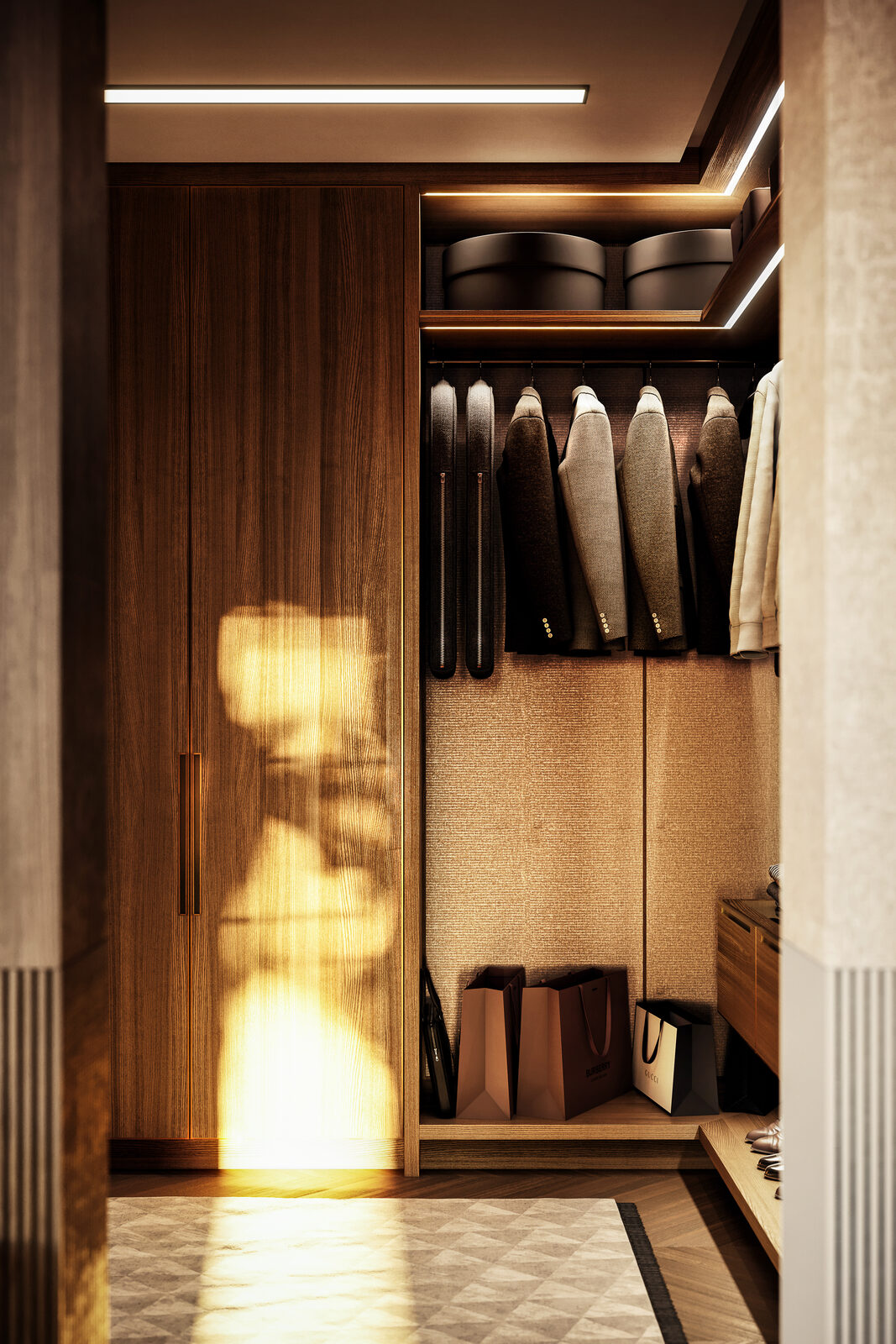 Wardrobe Detail, Esher Residence