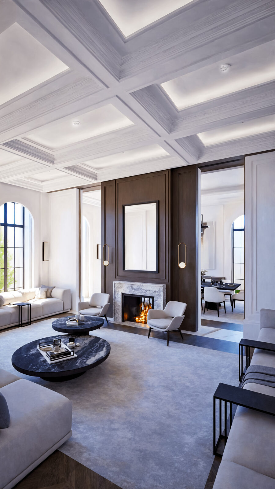 The Majlis, Fireplace, Nad Al Sheba Villa